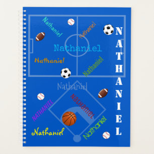 Daily Planner for Kids - Sports Theme - HAMbWG