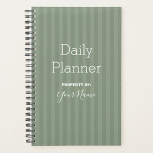Daily Planner in Any Color Stripe - HAMbWG