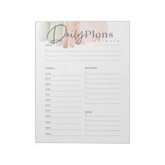 Daily Planner note pad