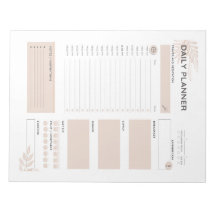 Daily planner note pad