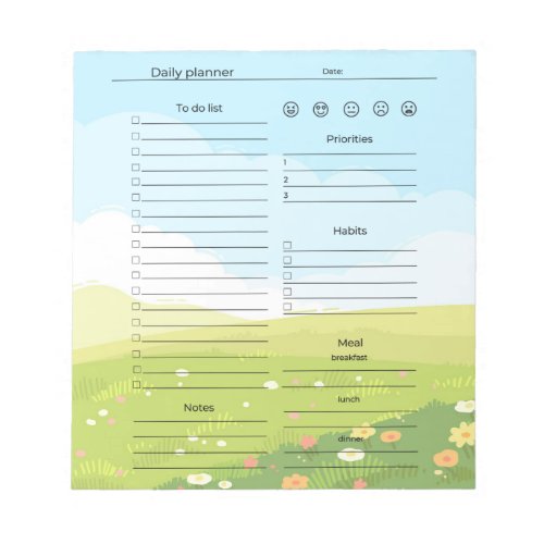 Daily Planner Notepad