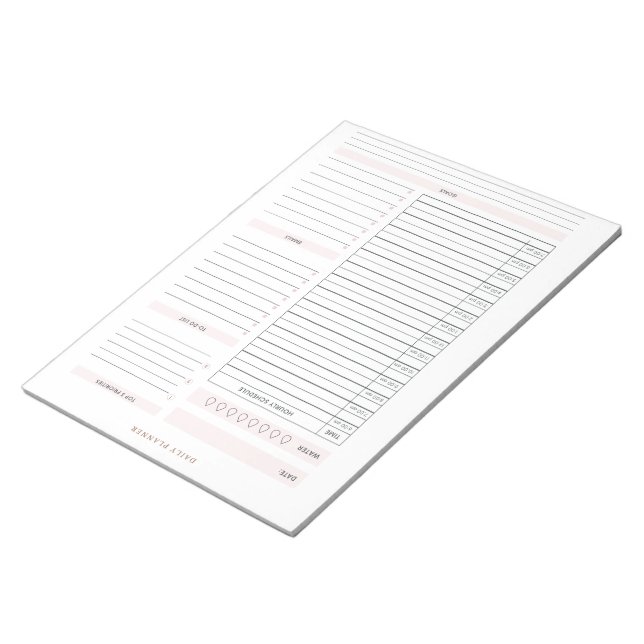 Daily Planner Notepad (Angled)