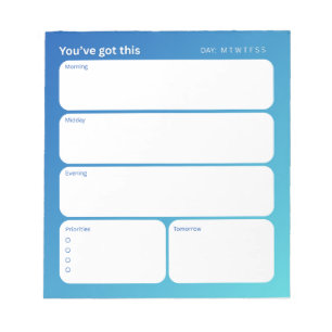Daily Planner Notepad (40 pages)