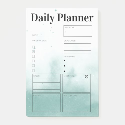 Daily Planner Organizer To Do List Modern Post_it Notes