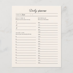 Daily planner page