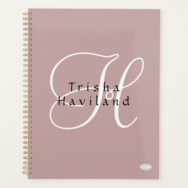 Daily Planner Personalized - HAMbyWG - Any Color (Front)