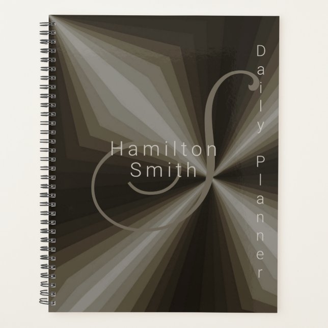 Daily Planner Personalized- HAMbyWG - Taupe (Front)