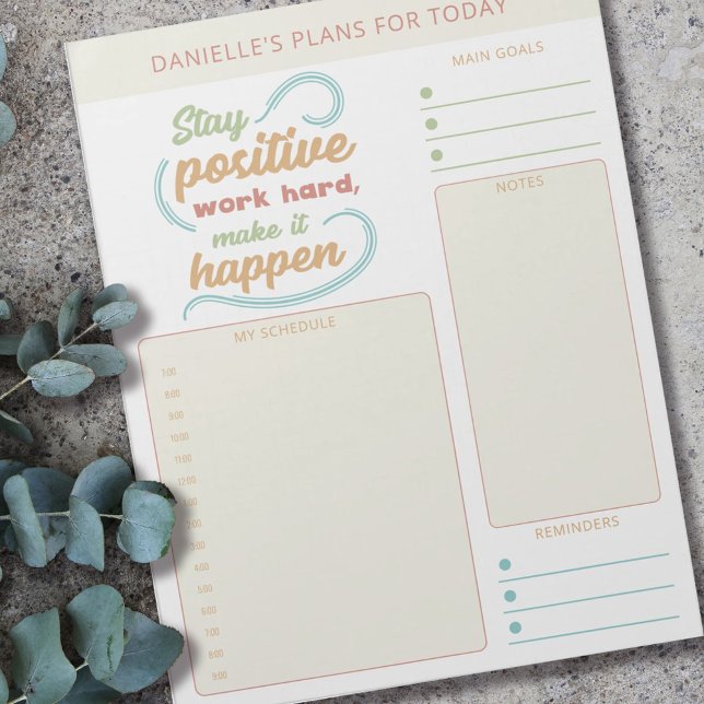 Daily Planner Quote Goals Notes and Reminders (Creator Uploaded)
