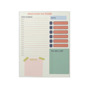 Daily Planner Schedule Notes and To Do Lists