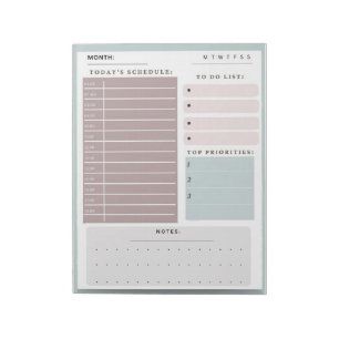Daily Planner  Schedule Notes and To Do Lists