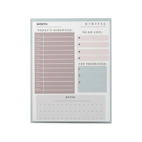 Daily Planner  Schedule Notes and To Do Lists