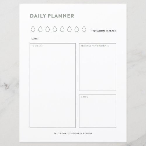 Daily planner schedule to do list day organizer