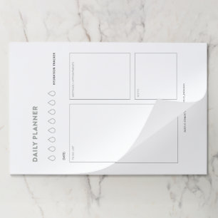 Daily planner schedule to do list day organizer paper pad