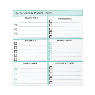 Daily Planner Simple Modern Professional Notepad