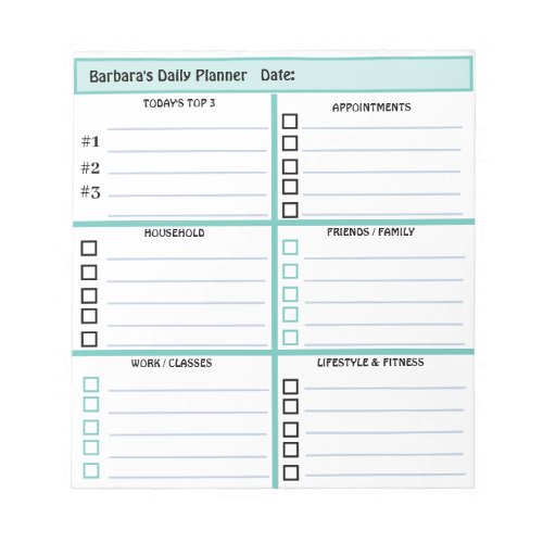 Daily Planner Simple Modern Professional   Notepad