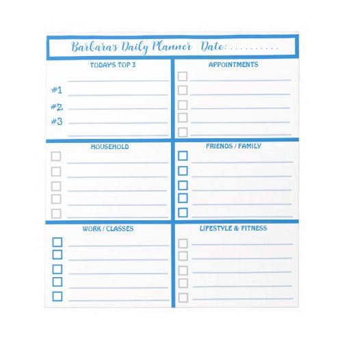 Daily Planner Simple Modern Professional  Notepad