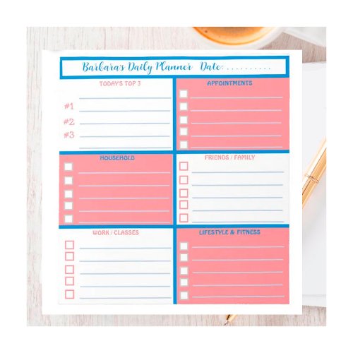 Daily Planner Simple Modern Professional  Notepad