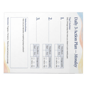 Daily Planner – Smart to do list Monday Notepad
