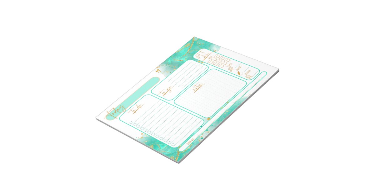 Daily Planner Tear away Notepad | Zazzle