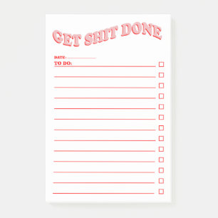 Daily Planner To Do List Minimalist Design Post-it Notes