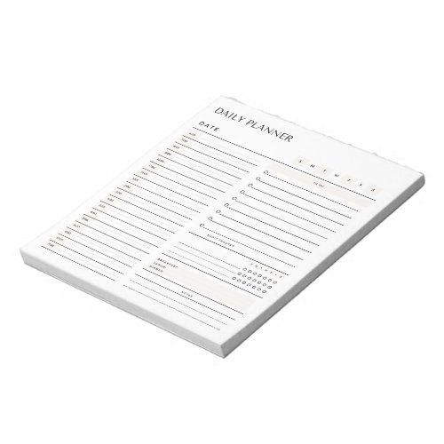 Daily Planner To Do List Notepad