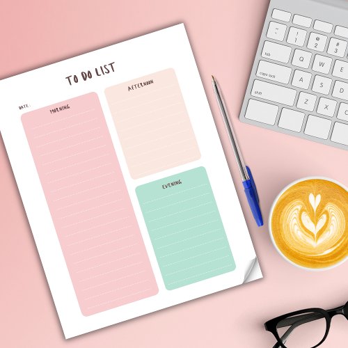 Daily Planner To Do List Tear Away  Notepad