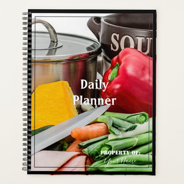 Daily Planner with a Food Theme - HAMbWG (Front)