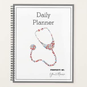 Daily Planner with a Stethoscope Theme - HAMbWG