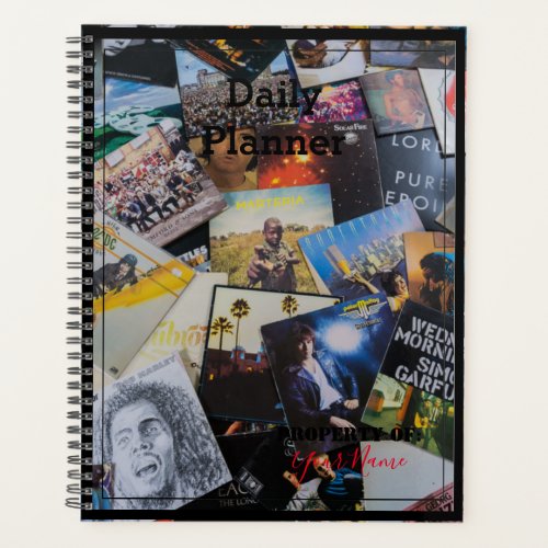 Daily Planner with a Vinyl Album Theme _ HAMbWG