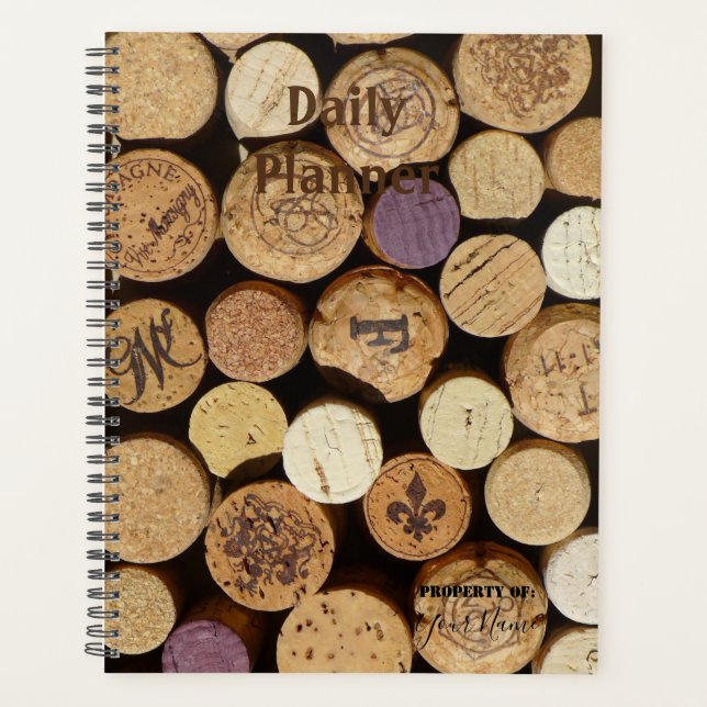 Daily Planner with Cork Design Cover - HAMbWG (Front)