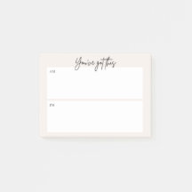Daily planning Post-it note – Minimal Design