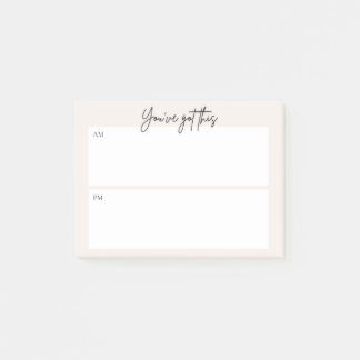 Daily planning Post-it note – Minimal Design