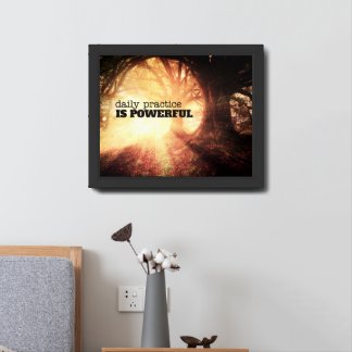 Daily Practice Framed Art