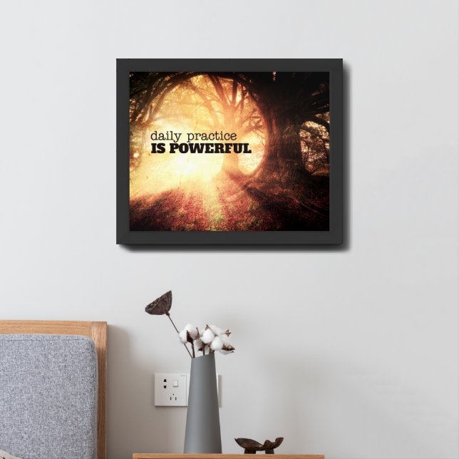 Daily Practice Framed Art (Bedside)