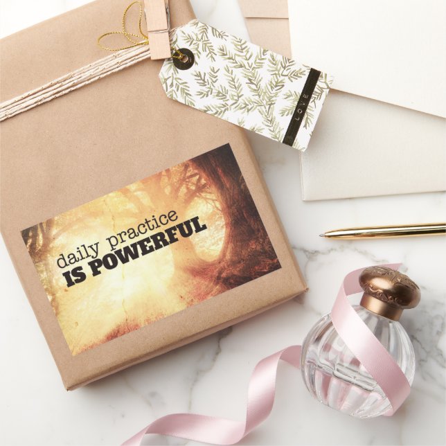 Daily Practice Rectangular Sticker (Gifting)