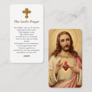 Daily Prayer Holy Card Sacred Heart of Jesus