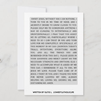 Daily Prayer of Surrender Invitation