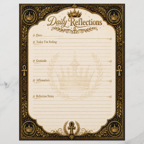 Daily Reflections – Crowned with Purpose Letterhead