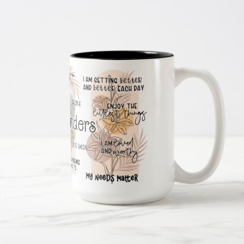 Daily Reminder Affirmation with Botanicals _ Mug