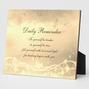 Daily Reminder Plaque