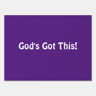 Daily reminder that God is in control- don't worry Sign