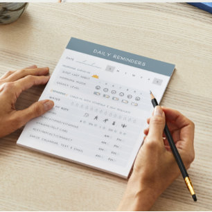 Daily Reminders ADHD Notepad
