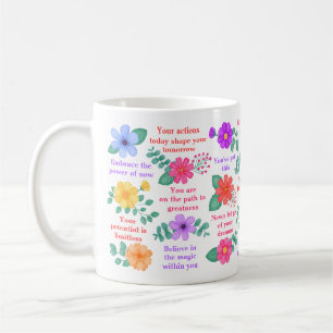 Daily Reminders Positive Motivational Affirmation Coffee Mug