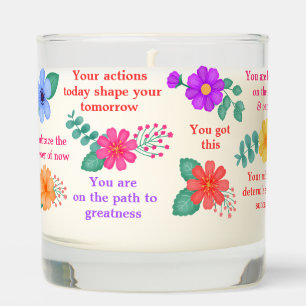 Daily Reminders Positive Motivational Affirmation Scented Candle