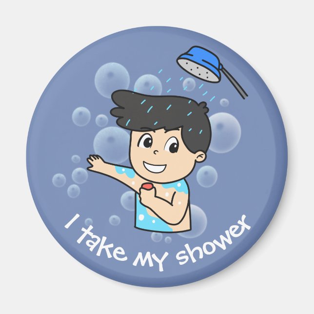 Daily Routine for Kids - Boy Magnet (Front)