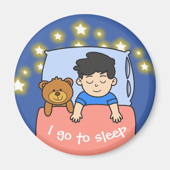 Daily Routine for Kids - Boy Magnet (Front)