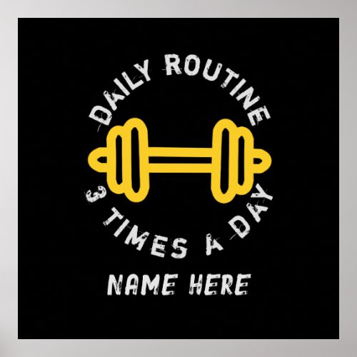 Daily routine Poster