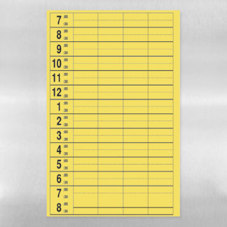 Daily Schedule 2 Magnetic Dry Erase Sheet