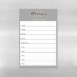 Daily Schedule Hourly Custom Home School Work Magnetic Dry Erase Sheet<br><div class="desc">This design was created though digital art. This 2019 calendar may be personalized. Change the color and add or change the text. Contact me at colorflowcreations@gmail.com if you with to have this design on another product. Purchase my original abstract acrylic painting for sale at www.etsy.com/shop/colorflowart. See more of my creations...</div>