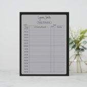 Daily Schedule Just Plain Black (Standing Front)